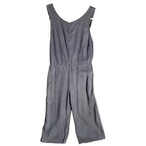 Cloth & Stone Sz XS Lightweight Tencel Sleeveless Jumpsuit Overall Wide Leg boho